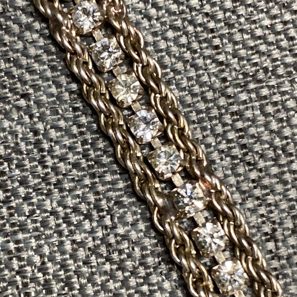 Vintage Silver-tone Tennis Bracelet